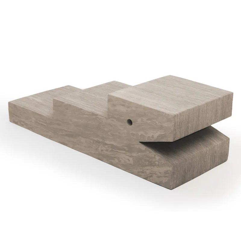 bObles krokodille, marble natur - dark smoke