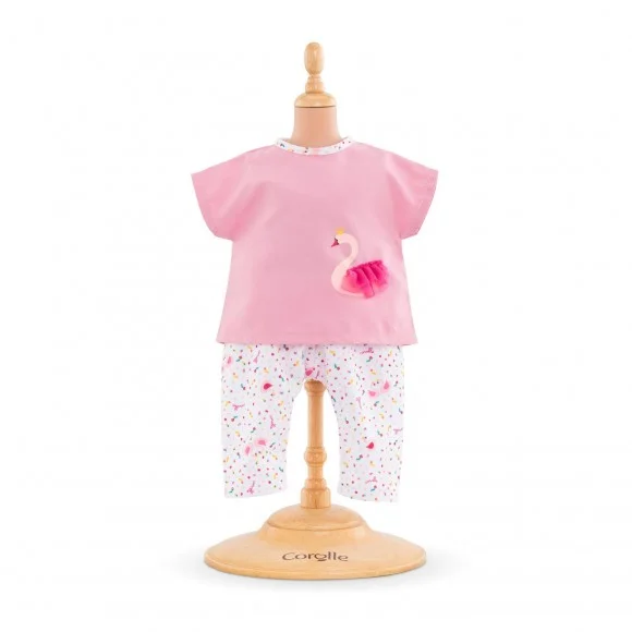 Corolle dukketøj, mon grand 2-delt sæt med svane - 36 cm