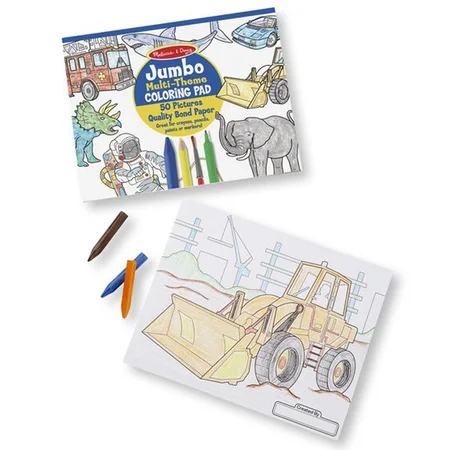 Melissa and Doug jumbo malebog, blå