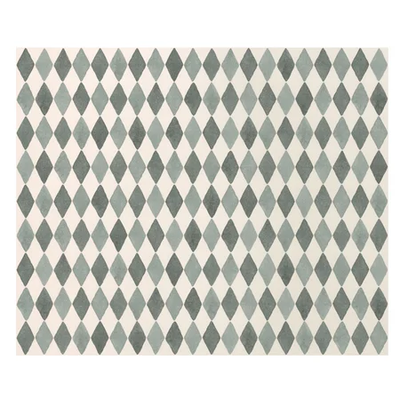 Maileg gavepapir 10 mtr, Harlekin blå