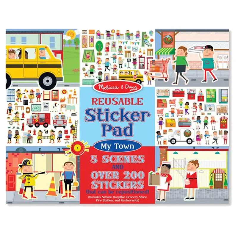 Melissa and Doug aktivitetssæt med vinylmærker, min by