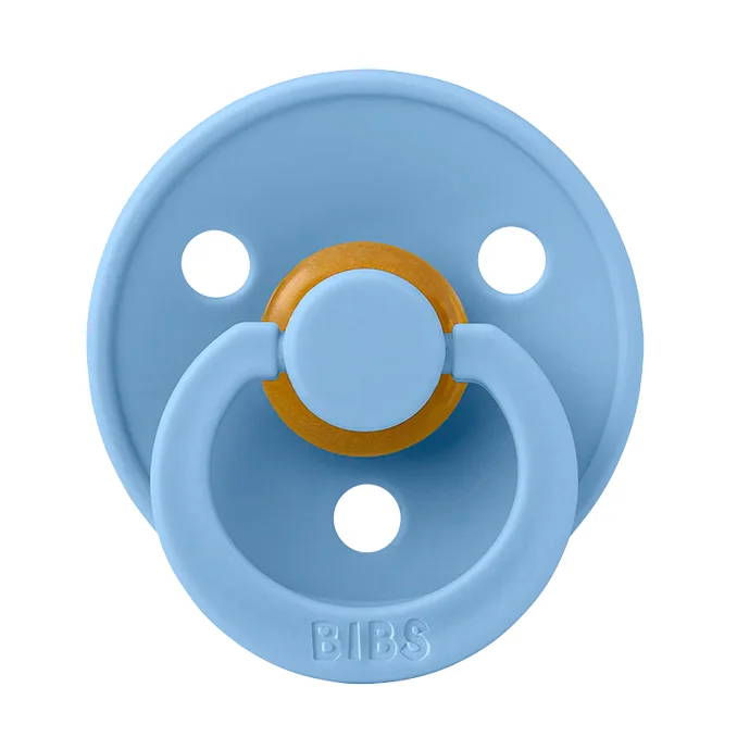 Bibs rund sut, str 2 - sky blue