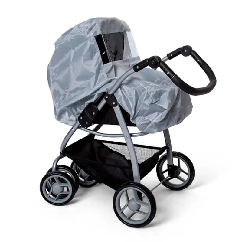 MaMaMeMo regnslag til dukkvogn, grå