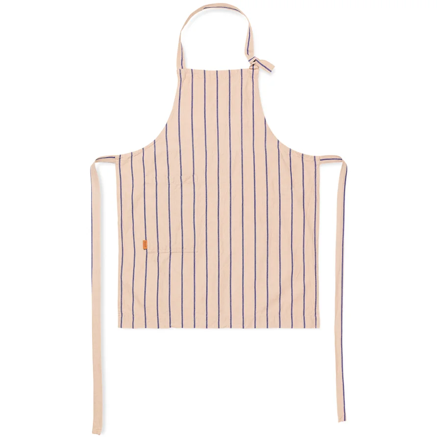 Ferm Living voksen forklæde, Rose/Bright Blue