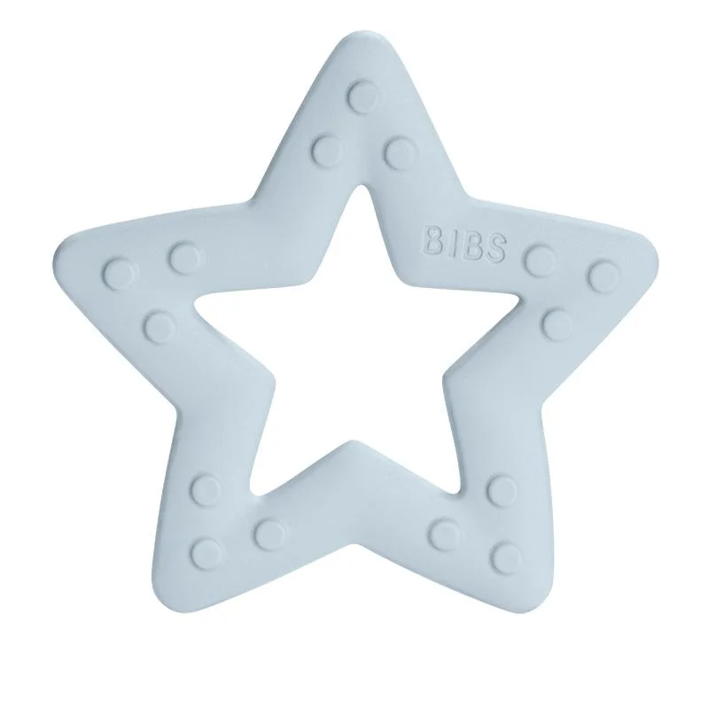 Bibs Bitie Beißring, Star - Baby Blue