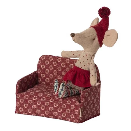 Maileg rød sofa til mus
