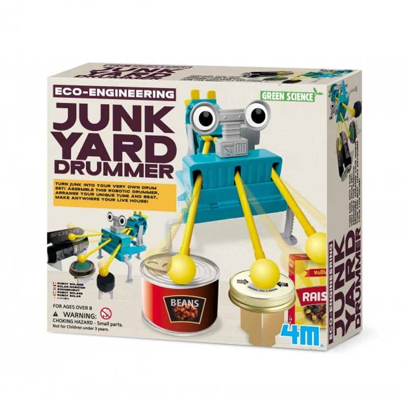 4M KidzLabs eksperiment legetøj, trommer af genbrugsmaterialer