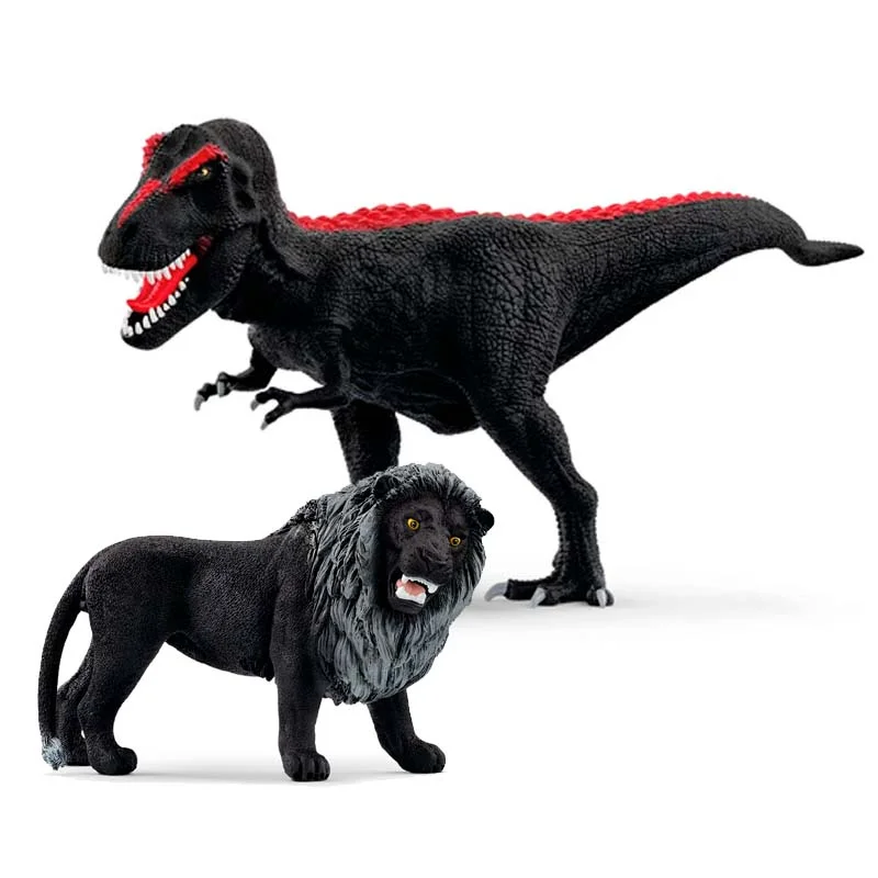 Schleich sort T-Rex og løve