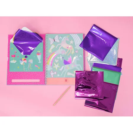 Floss & Rock kreatives Activity-Heft Folie & Spiel, Fantasy