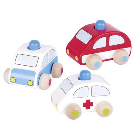 Træbil med lyd, udrykningskøretøjer