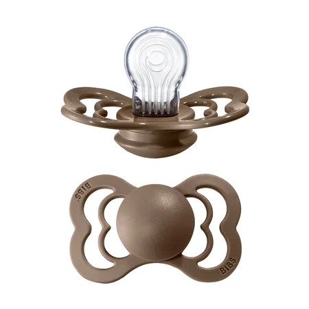 Bibs supreme silicone sut, str 2 - dark oak