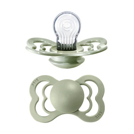 Bibs supreme silicone sut, str 2 - sage