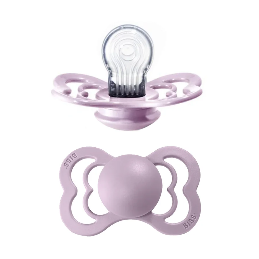 Bibs supreme silicone sut, str 2 - dusky lilac