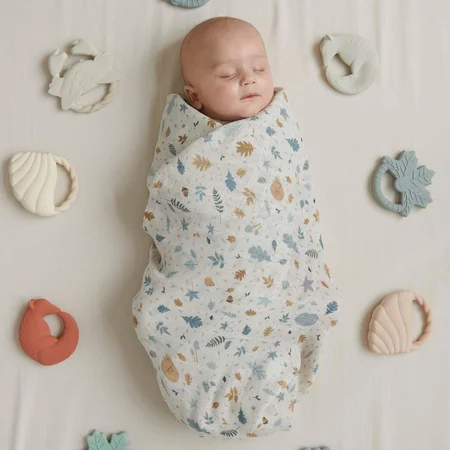 Cam Cam muslin babytæppe, Forest