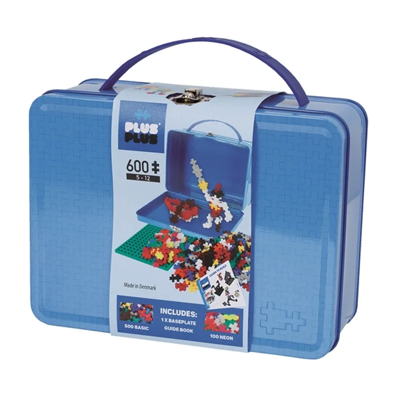 Plus Plus mini i kuffert, 600 stk - basic og neon