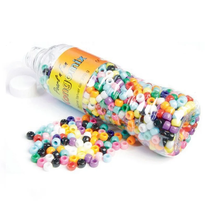 Kongoperlen in der Flasche, klare Farben