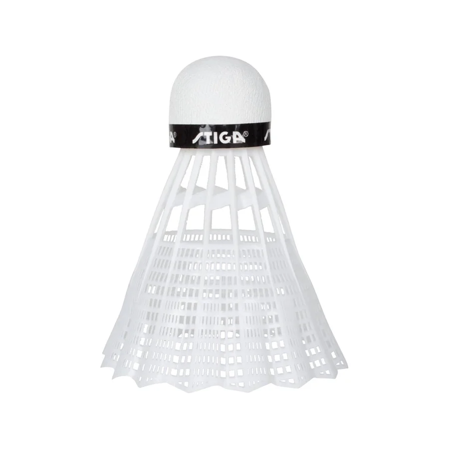 Stiga badminton bolde, 3-pak hvide