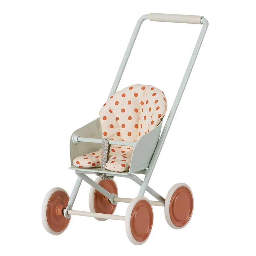 Maileg klapvogn, micro - sky blue