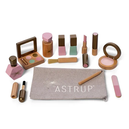 by Astrup make-up sæt i træ