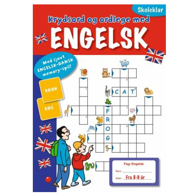 Krydsord og ordlege med engelsk