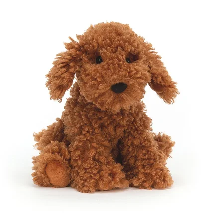 Jellycat Cooper Labradoodle hund, 23 cm
