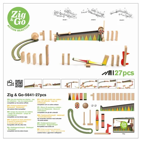 Djeco Zig & Go bane, 27 dele