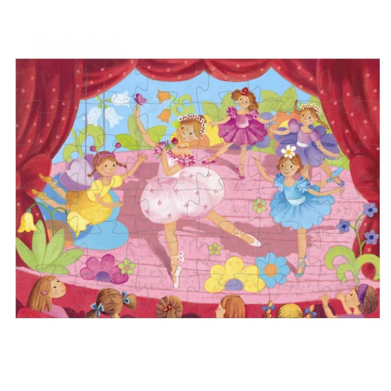 Djeco silhouetpuslespil med ballerina, 36 brikker