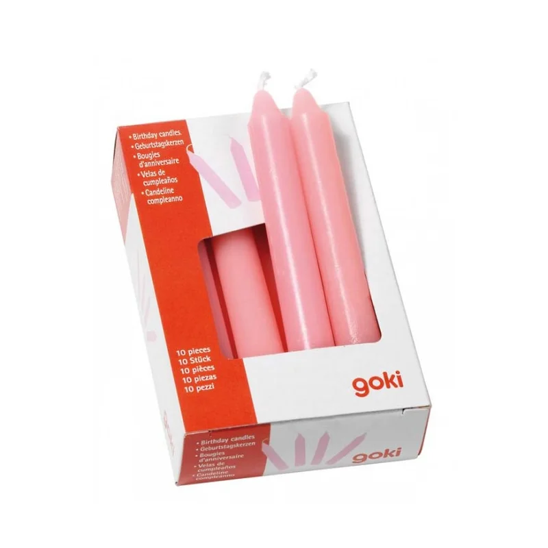 Lys til fødselsdagstog, lyserød