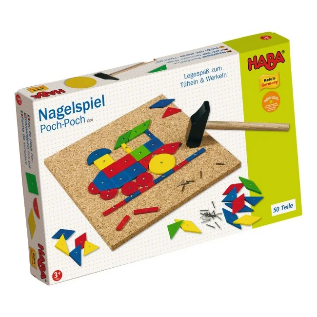 HABA klassisk hammerbræt, 50 dele