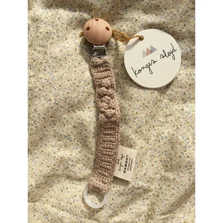 Konges Sløjd hæklet suttesnor, brown melange