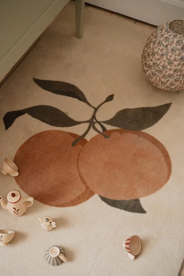 Konges Sløjd gulvtæppe, Orange