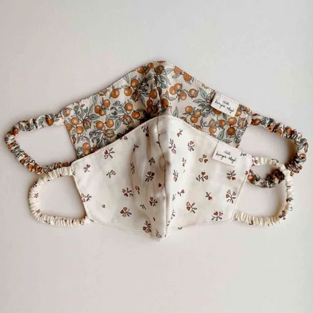 Konges Sløjd 2-pak mundbind, Orangery/Petit Amour Rose