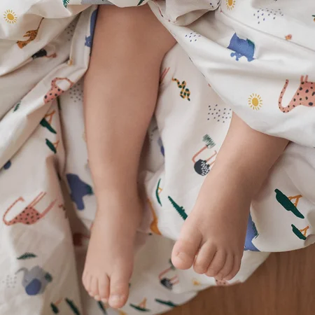 Liewood baby sengetøj, safari sandy mix