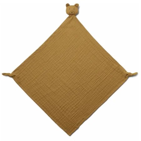 Liewood muslin nusseklud, Mr bear golden caramel