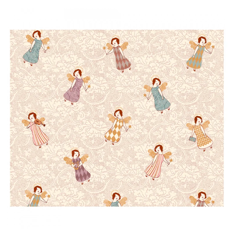 Maileg jule gavepapir, 10 mtr - Angels