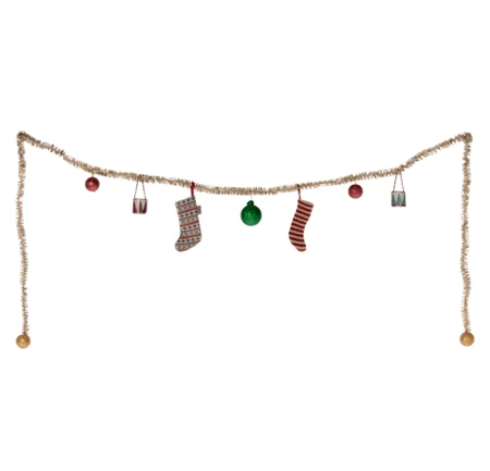 Maileg juleguirlande guld, large