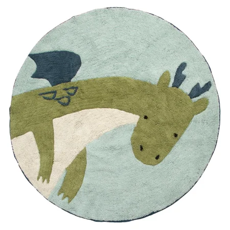 Sebra vævet gulvtæppe, drage