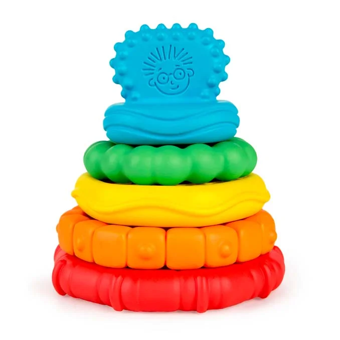 Baby Einstein stabeltårn med teksturerede bideringe