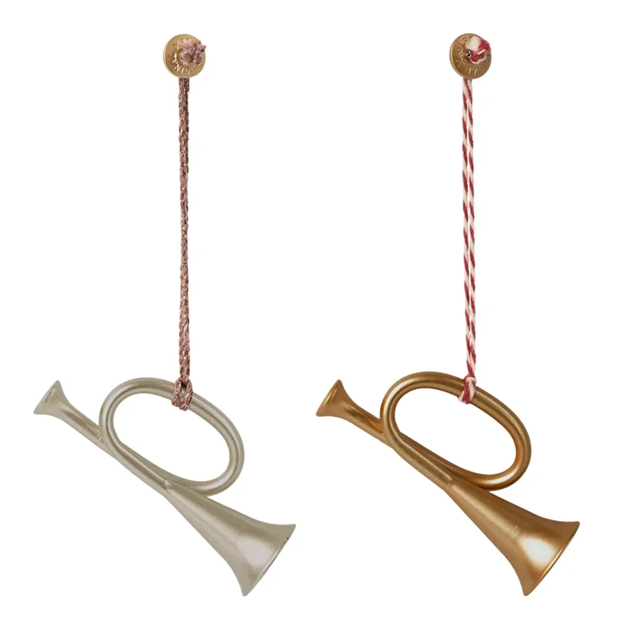 Maileg metal ornament, trompet ass