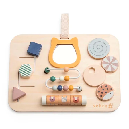 Sebra Aktivitetspanel i træ, woodland