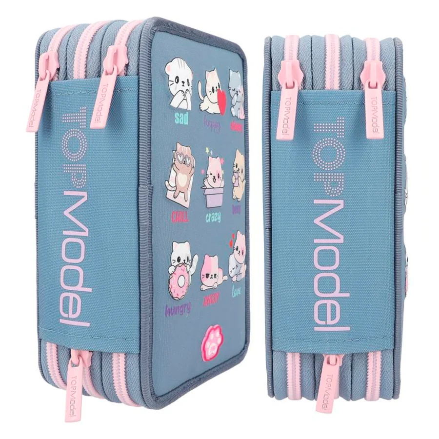 TOPModel Trippel penalhus m/LED Cats mood barometer