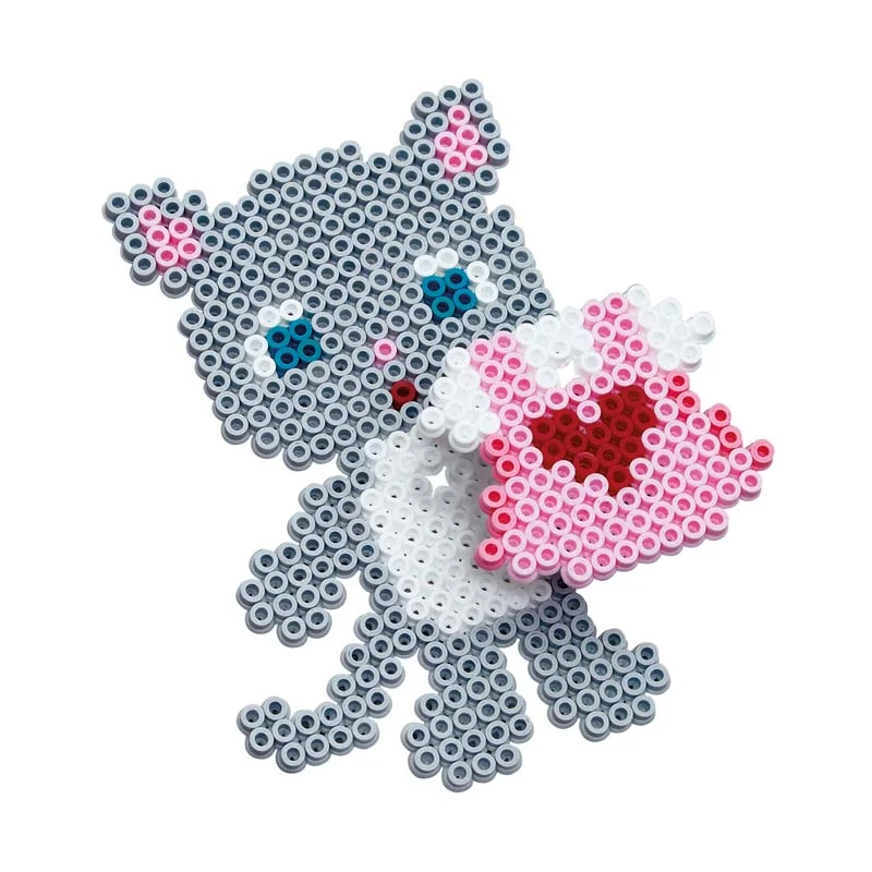 Hama gaveæske, midi perler - sød kat