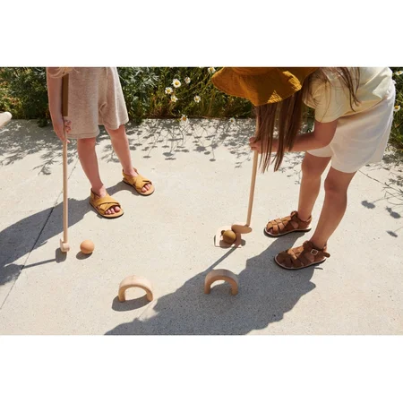 Liewood golf sæt i træ, Golden Caramel/Tuscany Rose