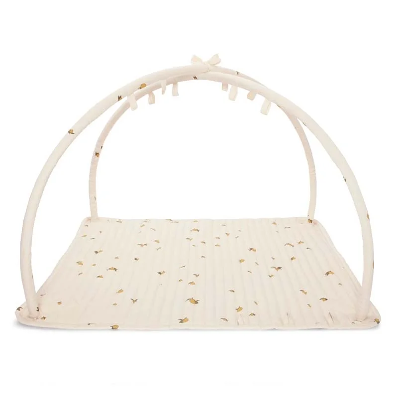 Konges Sløjd aktivitetsstativ m.tæppe, lemon