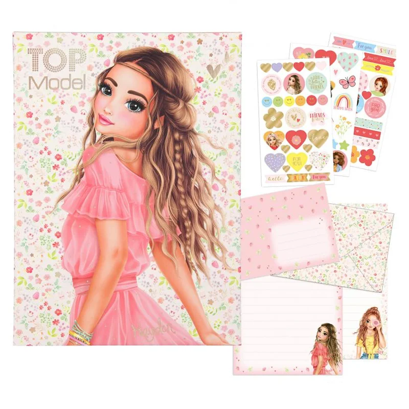 TOPModel brevpapir sæt, Flower Berry