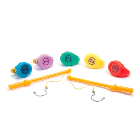 Djeco Badeænder med Fiskestænger, Regnbue