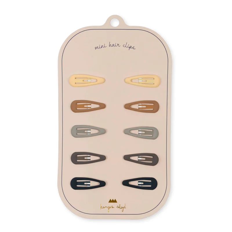 Konges Sløjd 10-pak Mini Hårspænder, Blue Shades