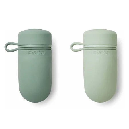 Liewood 2-pak smoothie-flasker, Peppermint/Dusty mint