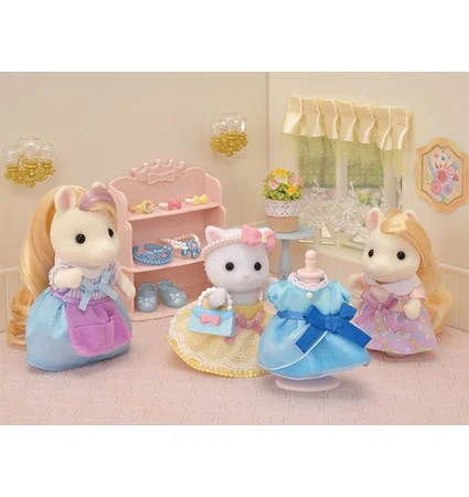Sylvanian Families, prinsesse påklædningssæt og perserkat pige