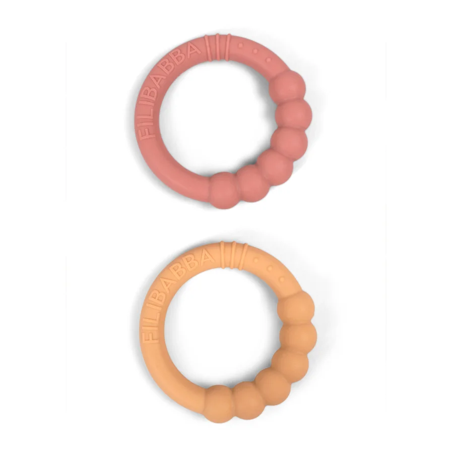 Filibabba silikone bidering 2-pak, vintage rose